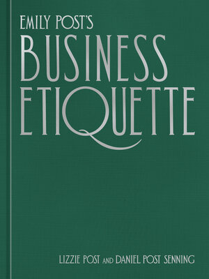 cover image of Emily Post's Business Etiquette